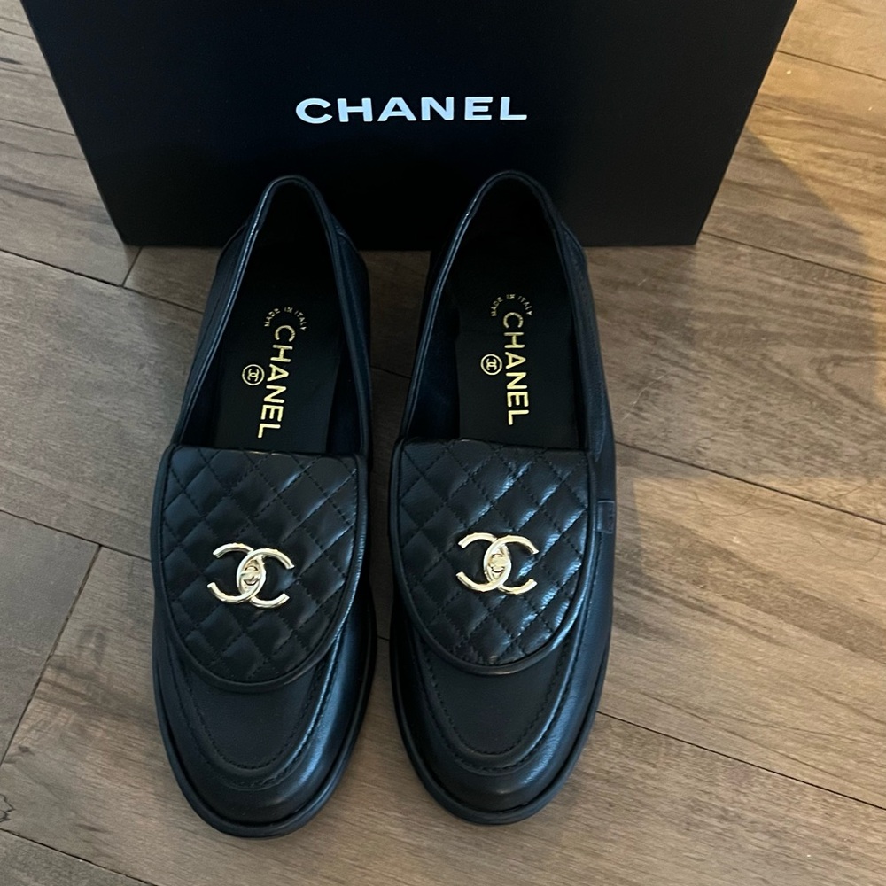 INSPIRED Designer Black Quilted Loafers
